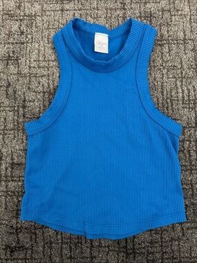 Suzette Collection girls ribbed cropped tank M/L